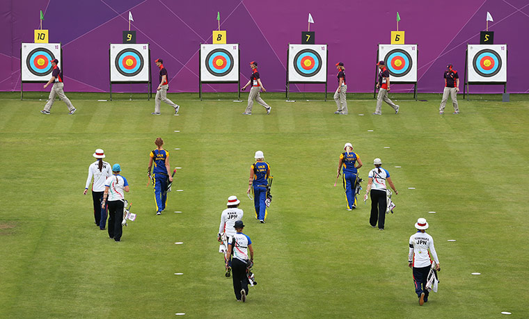 Archery: the women's archery individual and team ranking round at Lord's cricket ground