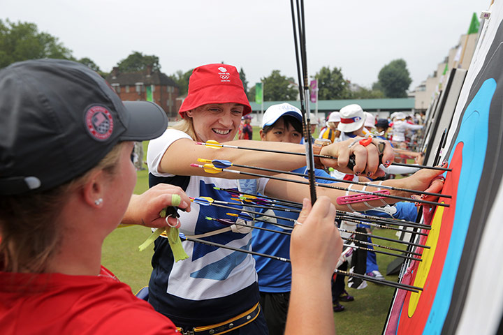 Archery: the women's archery individual and team ranking round at Lord's cricket ground