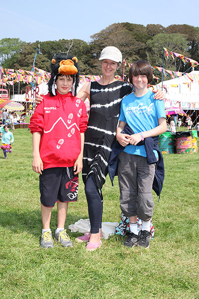Camp Bestival: Jenny, Joseph and Huxley