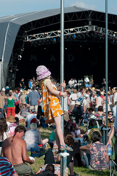 WOMAD: young girl at WOMAD