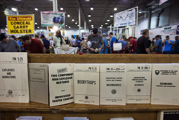 24 hours in pictures: Shoppers Attend Gun Show in Chantilly Virginia