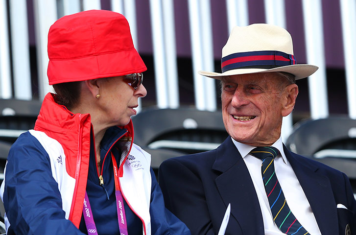 Zara Phillips: Princess Anne and Prince Philip watch Zara Phillips compete