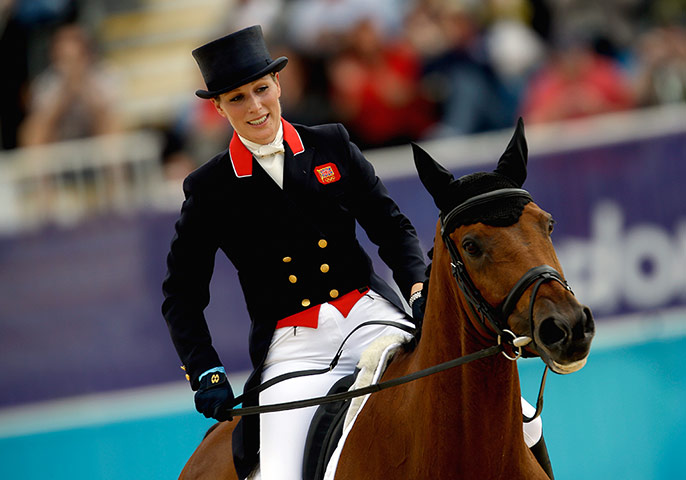 Zara Phillips: Zara Phillips and High Kingdom exit the ring