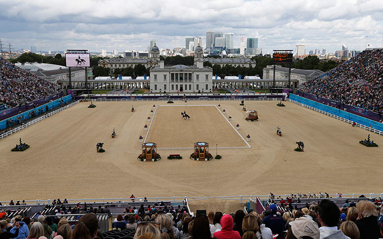 Olympic venues: Lucinda Fredericks of Australia rides Flying Finish 