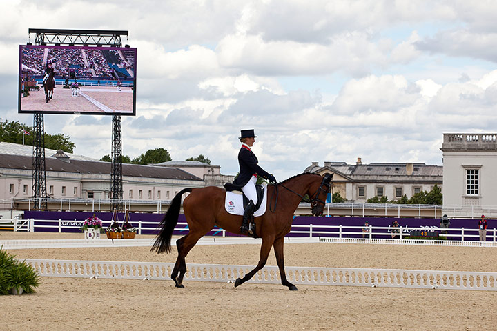 Zara Phillips: Phillips enters the dressage competition at Greenwich Park