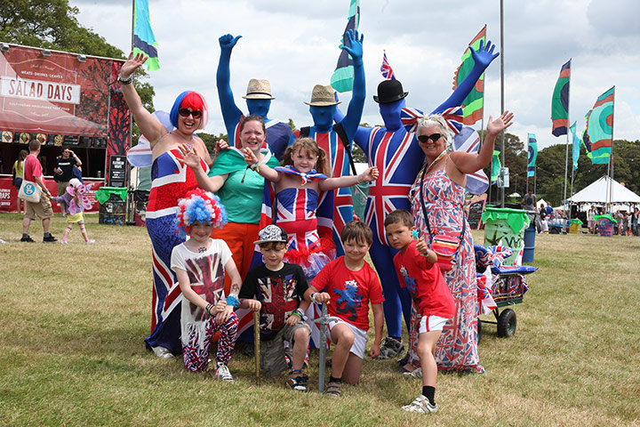 Camp Bestival: Olympic mad fans show their support for Team UK