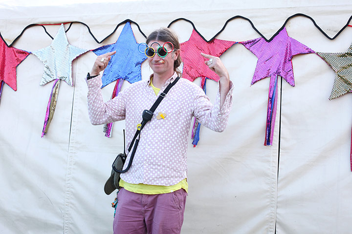 Camp Bestival: Festival founder Rob Da Bank wears Olympics spectacles