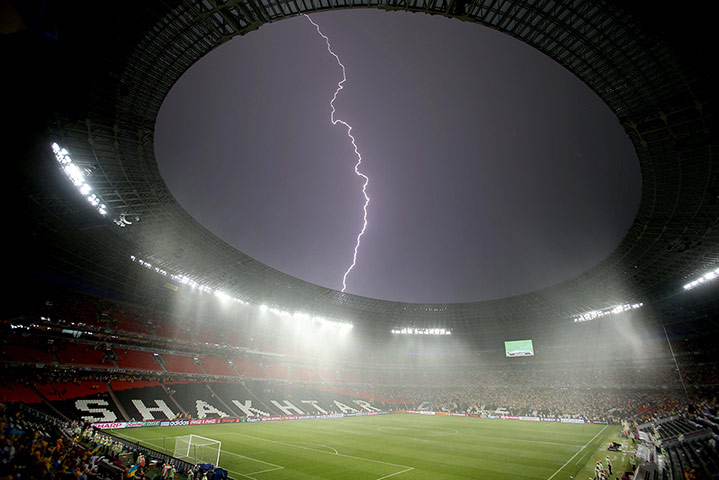 Euro picks: Lightening during the Ukraine v France match
