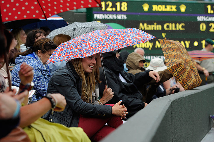 Wimbledon day 8: Fans at Wimbledon 2012