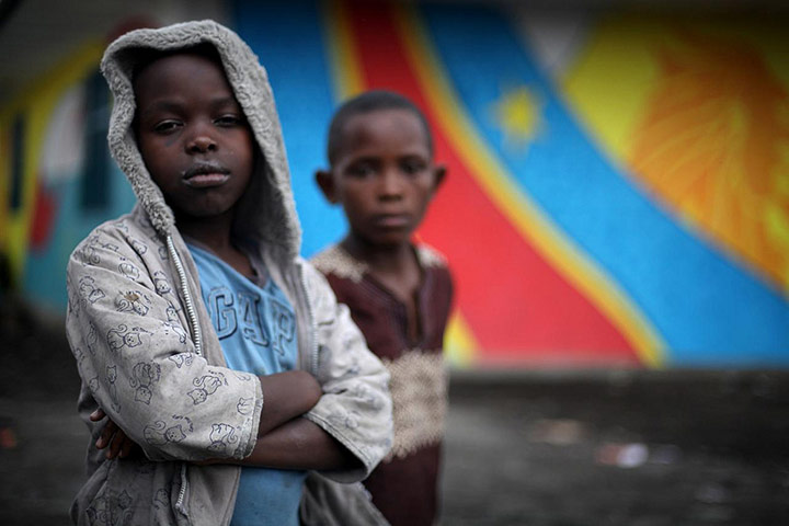 War Child: Mural painting project with local street children in Goma, DRC