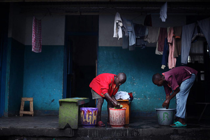 War Child: Mural painting project with local street children in Goma, DRC