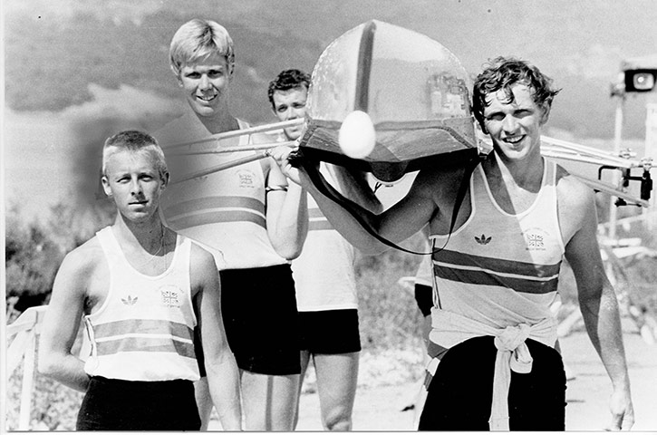 GNM Archive Olympics: British Rowing team 1984 Olympics