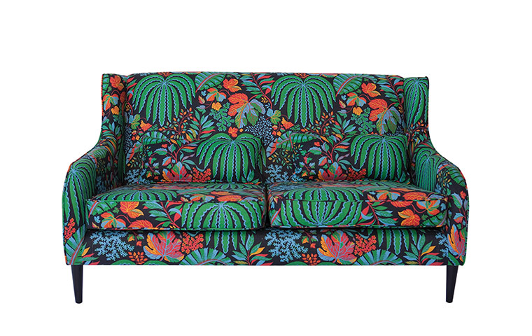 Tropical Storm: Conran Tamar sofa in Sanderson’s rainforest fabric