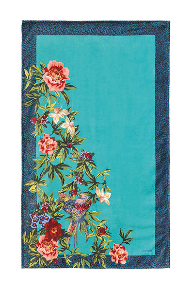 Tropical Storm: Exotic lagoon beach towel