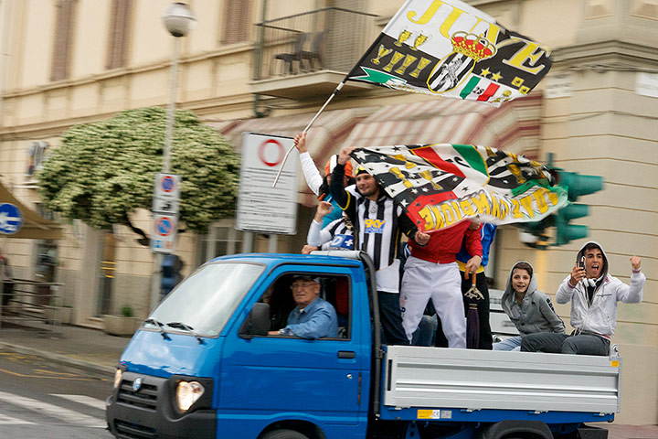 Your Pictures - Winners: Juventus fans celebrate a win over Atalanta