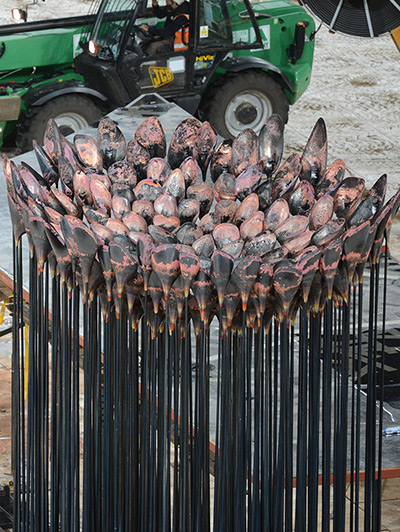 Olympic cauldron: The olympic cauldron is temporarily extinguished