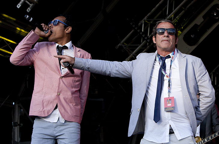 Camp Bestival day three: Rodney P and Barry Ashworth of Dub Pistols