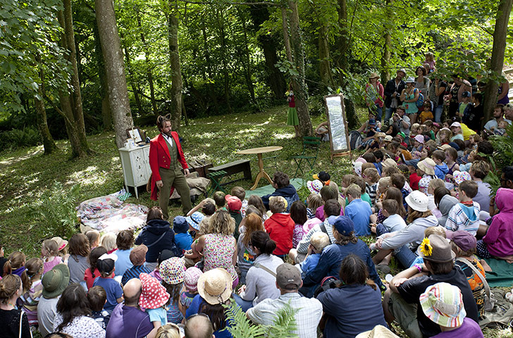 Camp Bestival day three: Festival goers enjoy Fantastic Mr Fox the Opera in the woods