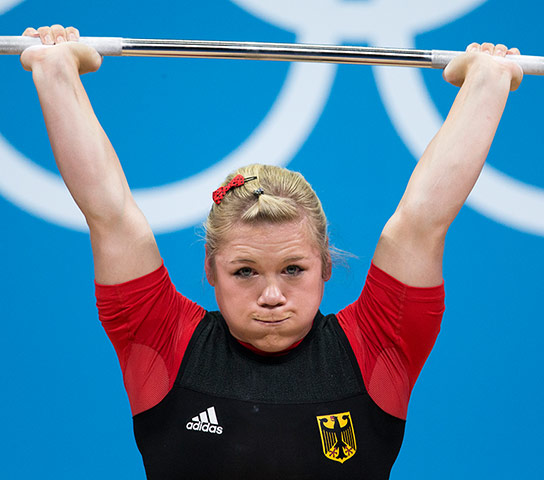 Weightlifting faces: Christin Ulrich of Germany 