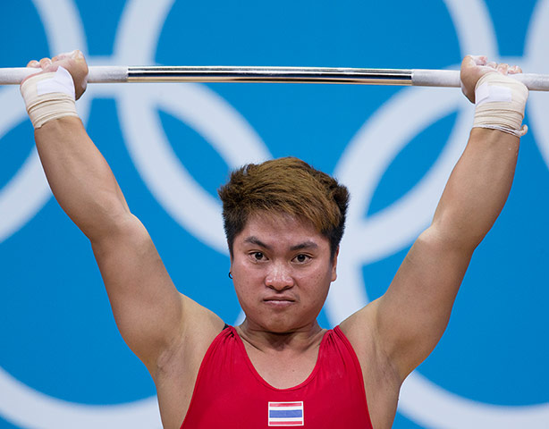Weightlifting faces: Pimsiri Sirikaew of Thailand 