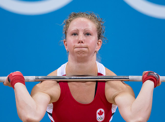 Weightlifting faces: Annie Moniqui of Canada