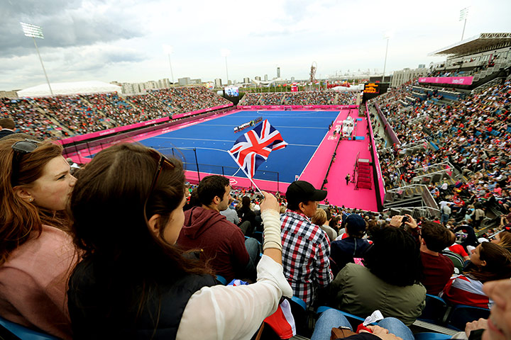 Hockey: A bit of solitary flag waving as the teams line up
