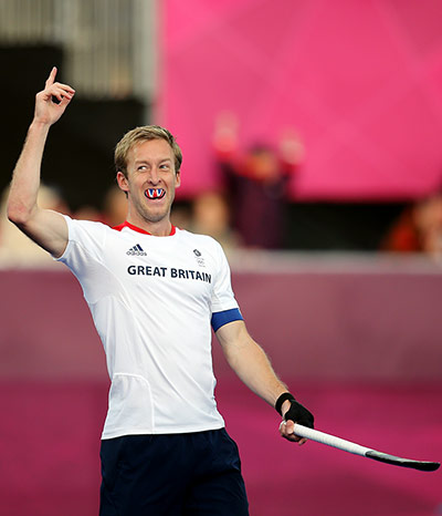 Hockey: Barry Middleton celebrates his second goal