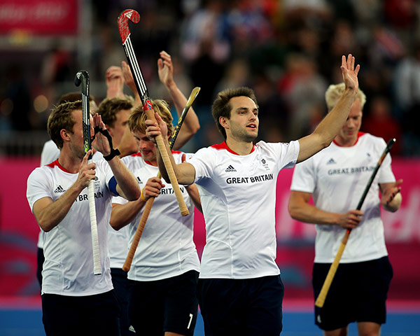 Hockey: Team GB players enjoy their victory