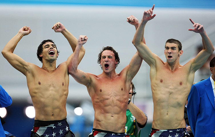 phelps gallery: Ricky Berens, Ryan Lochte and Michael Phelps 