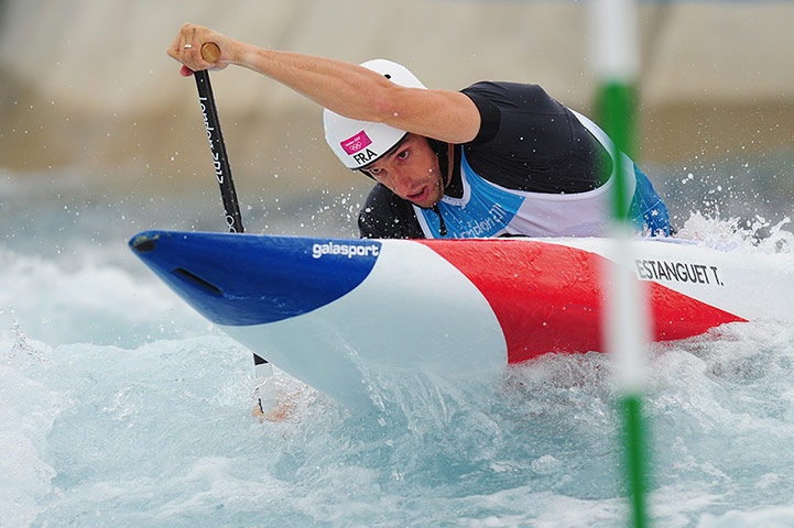 Canoe slalom: Tony Estanguet of France who went on to win gold