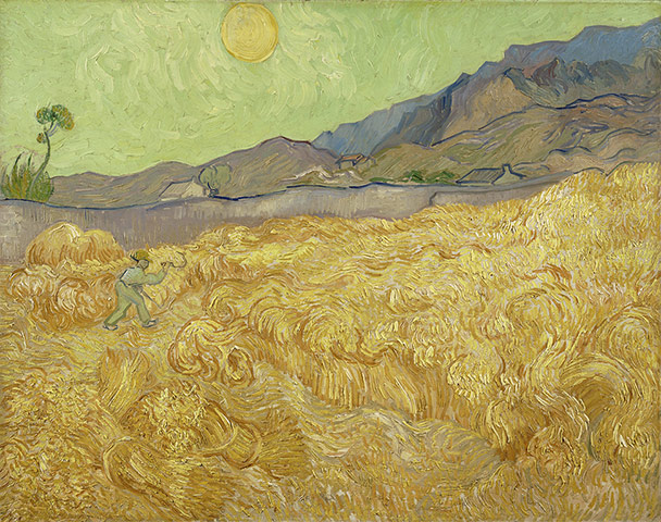 Van Gogh to Kandinsky: Wheatfield with Reaper by Vincent van Gogh