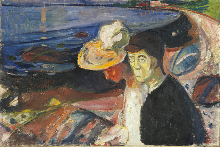 Van Gogh to Kandinsky: Man and Woman on the Beach by Edvard Munch