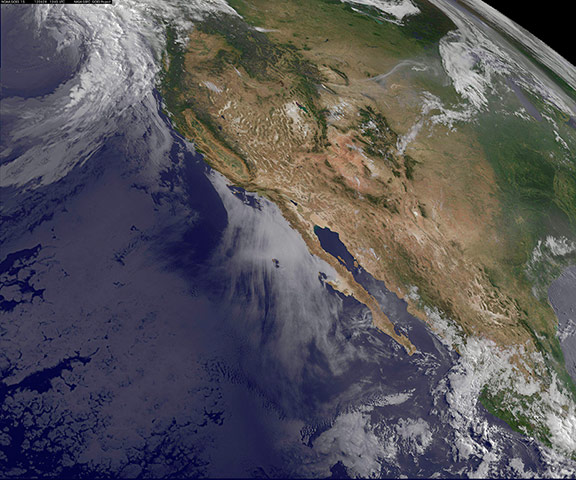 Satellite eye on earth: NASA satellite image of wildfires in the western United States