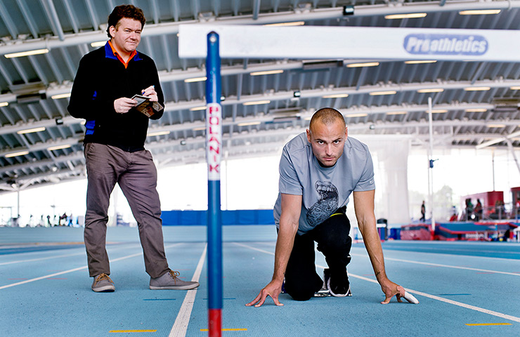 Critics meet Olympians: Architecture critic Jonathan Jones meets hurdler Andy Turner