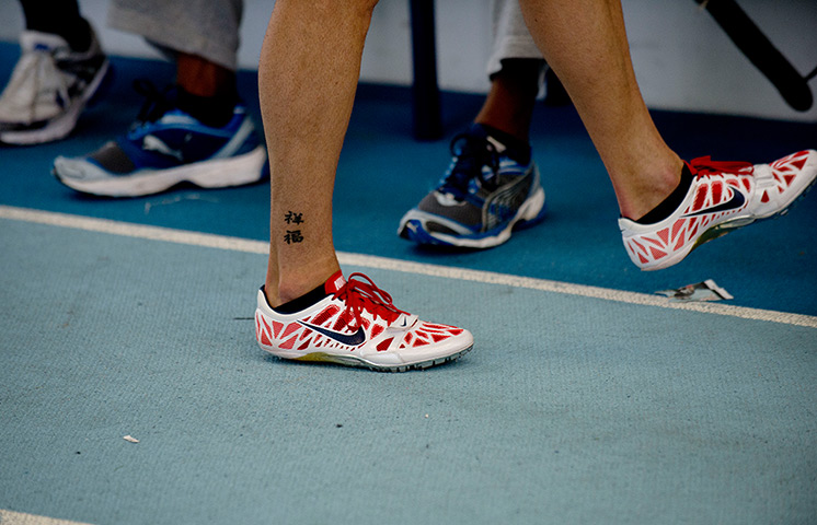 Critics meet Olympians: Andy Turner trains at the Lee Valley Athletics Centre