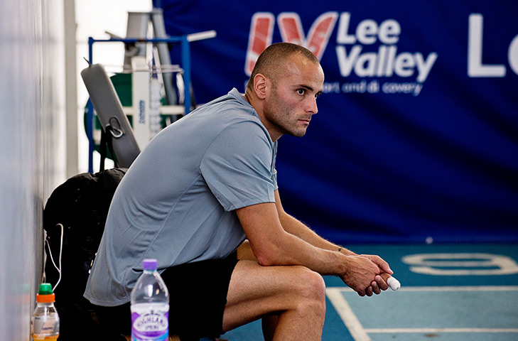 Critics meet Olympians: Hurdler Andy Turner trains at the Lee Valley Athletics Centre