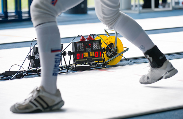 Critics meet Olympians: The British women's Olympic fencing team training