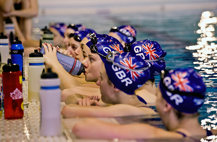 Critics meet Olympians: The British Olympic synchronised swimming team training 