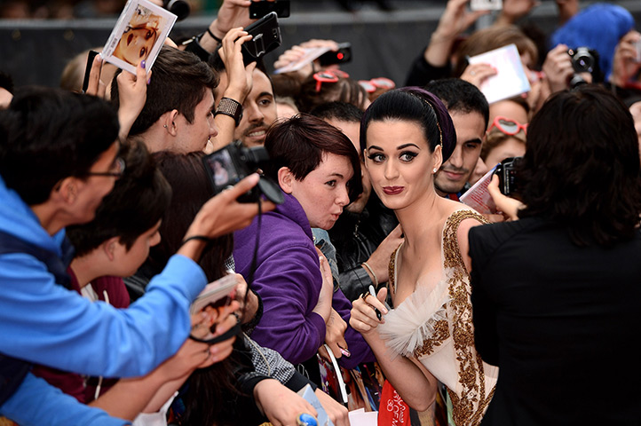 24 hours in pictures: Katy Perry attends the premiere of 'Katy Perry Part Of Me' in London