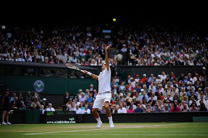 Wimbo Day 9: Roger Federer at Wimbledon 2012
