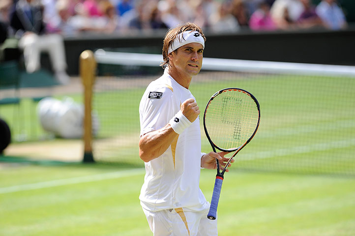 Day 9 Wimbledon: Ferrer celebrates taking 1st set 