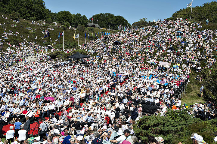 Independence Day: Participants attend the 100th Rebild Festival, Denmark