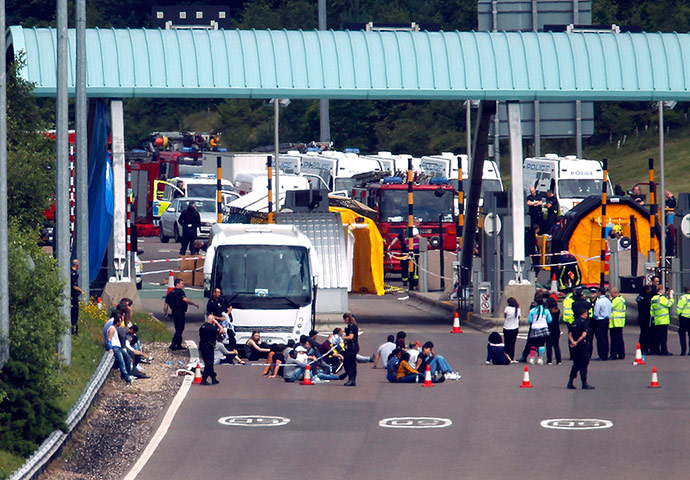 Picture Desk Live: Bus Terror Alert Sparks Motorway Lockdown