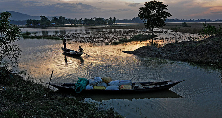 24 hours in pictures: Floods in Assam