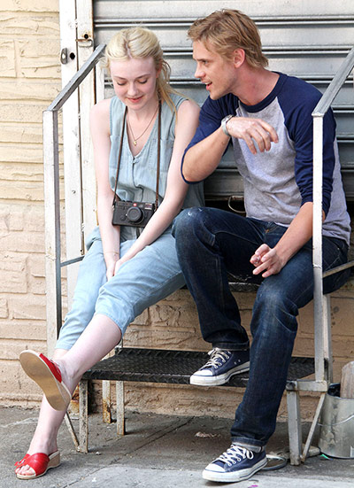 Week in film: Dakota Fanning and Boyd Holbrook on the set for her film 'Very Good Girls'