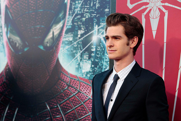 Week in film: Cast member Andrew Garfield poses at the premiere of The Amazing Spider-Man