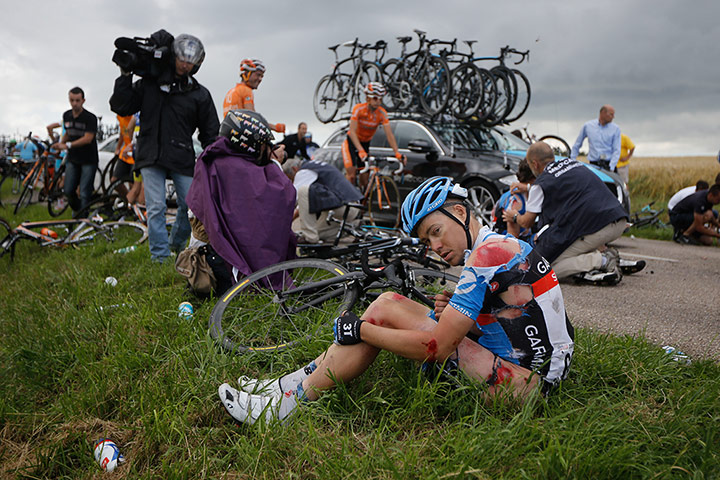 Picture desk live: Tour de France crash