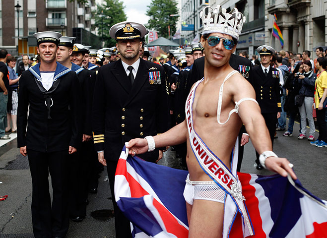 Gay pride: Gay Pride parade in London