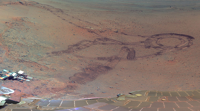 NASA Mars: Fresh tracks from the rover