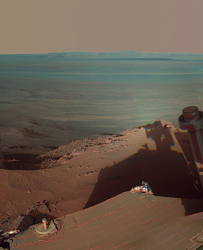 NASA Mars: Late Afternoon Shadows at Endeavour Crater on Mars